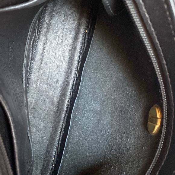 Coach genuine black leather crossbody bag - Picture 10 of 11